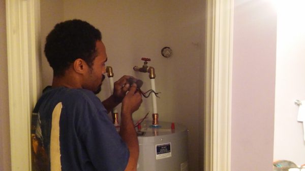 Repairing a hot water heater
